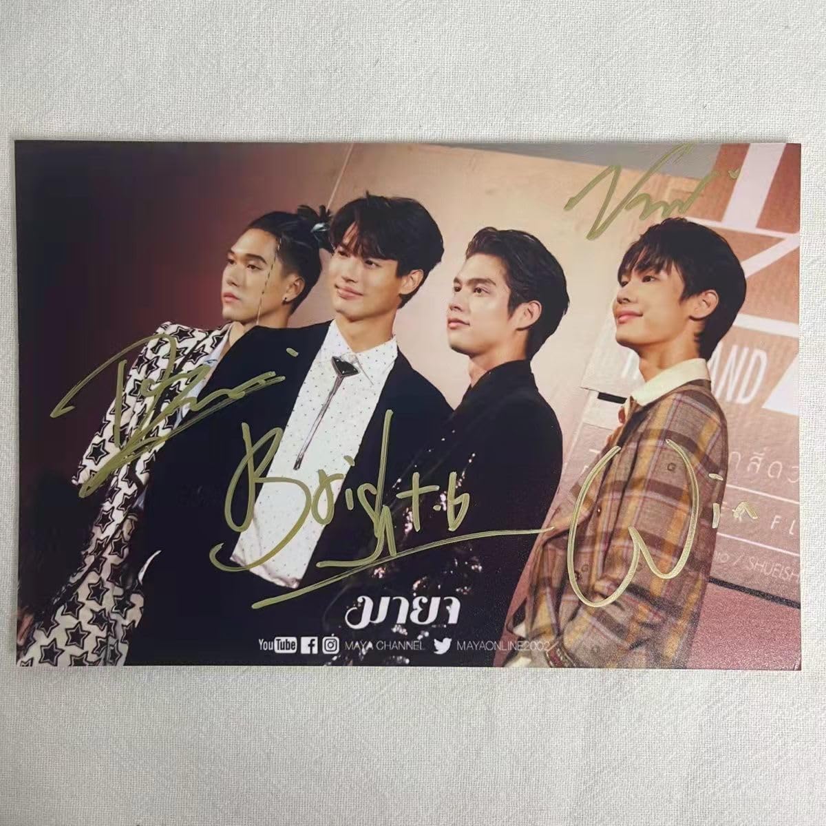 Thai Drama Meteor Garden F4 bright win dew nani personally signed